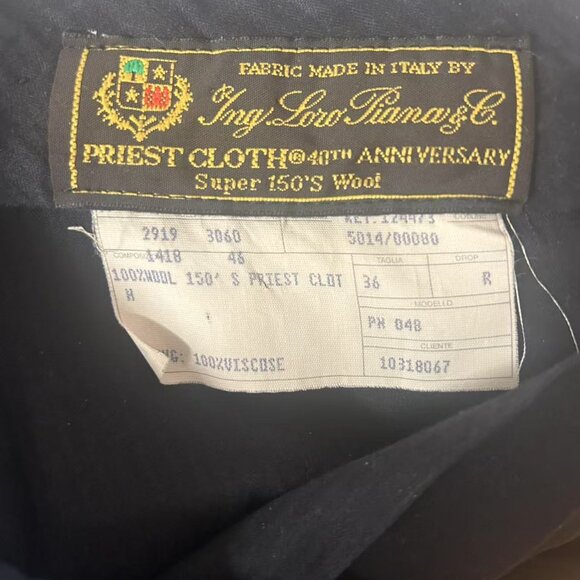 Timeless Elegance: Isaia Navy Loro Piana Dress Trousers Size 36 - Picture 3 of 4